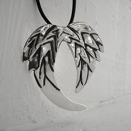 Angel Wing Pendant in sterling silver