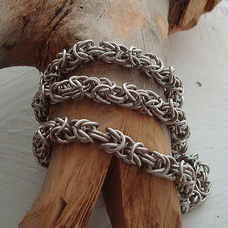 Handmade Byzantine Chain in sterling silver