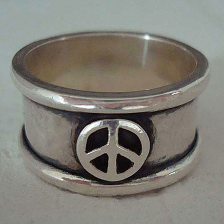 Peace Ring in sterling silver 